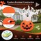 6 Feet Inflatable Halloween Three White Ghosts with Pumpkin Decor and Rotating Lamp